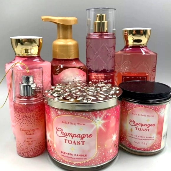 🌟NWT🌟BBW Champagne Toast Gift Sip Sparkle Celebrate 7 Piece Set - Picture 2 of 2